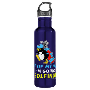 Out of my way I'm going Golfing Water Bottle