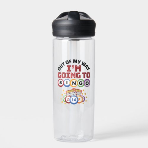 Out of My Way Im Going to Bingo Water Bottle