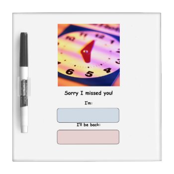 Out Of Office Dry Erase Message Board by BlackCatCreations at Zazzle