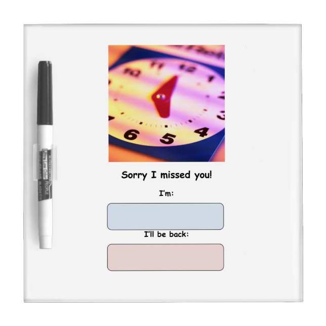 Out of Office Dry Erase Message Board (Front)