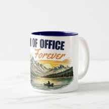 Out of Office Forever Fishing Mountain Design