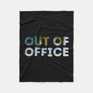 Out Of Office Women Men Summer Holidays Cruise Shi Fleece Blanket