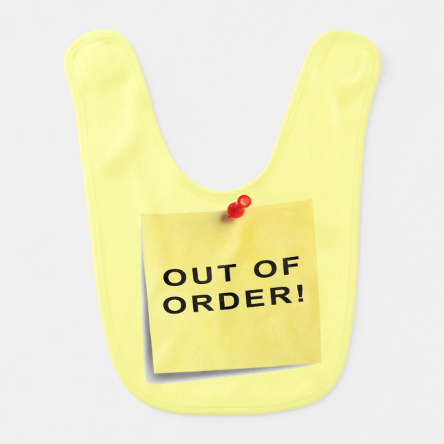 Out Of Order! Bib (Front)