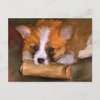 Out Of Paper Corgi Dog Postcard by jaisjewels at Zazzle