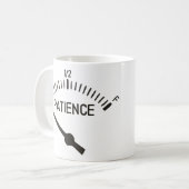 Out of Patience Gas Gauge Coffee Mug (Front Left)