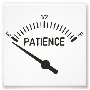 Out of Patience Gas Gauge Photo Print