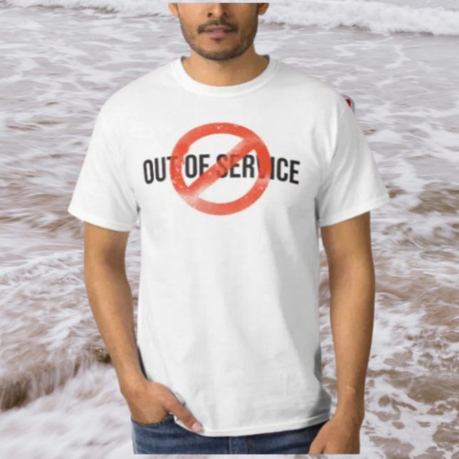 Out Of Service | Red Strike Warning Tee (Creator Uploaded)