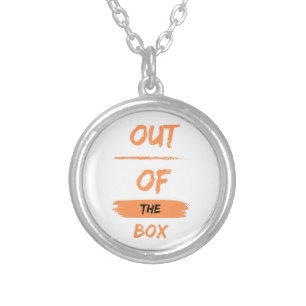 out of the box silver plated necklace