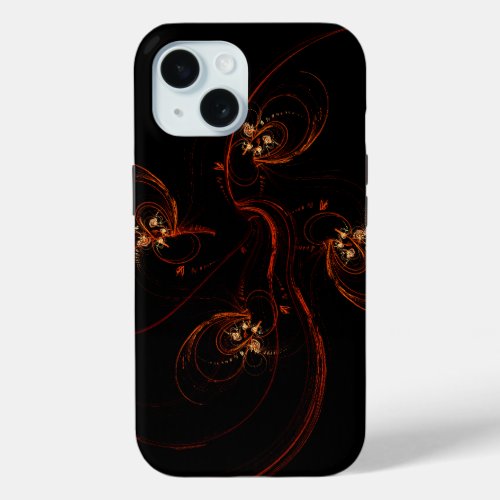 Out of the Dark Abstract Art iPhone 15 Case