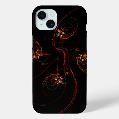 Out of the Dark Abstract Art iPhone 15 Plus Case