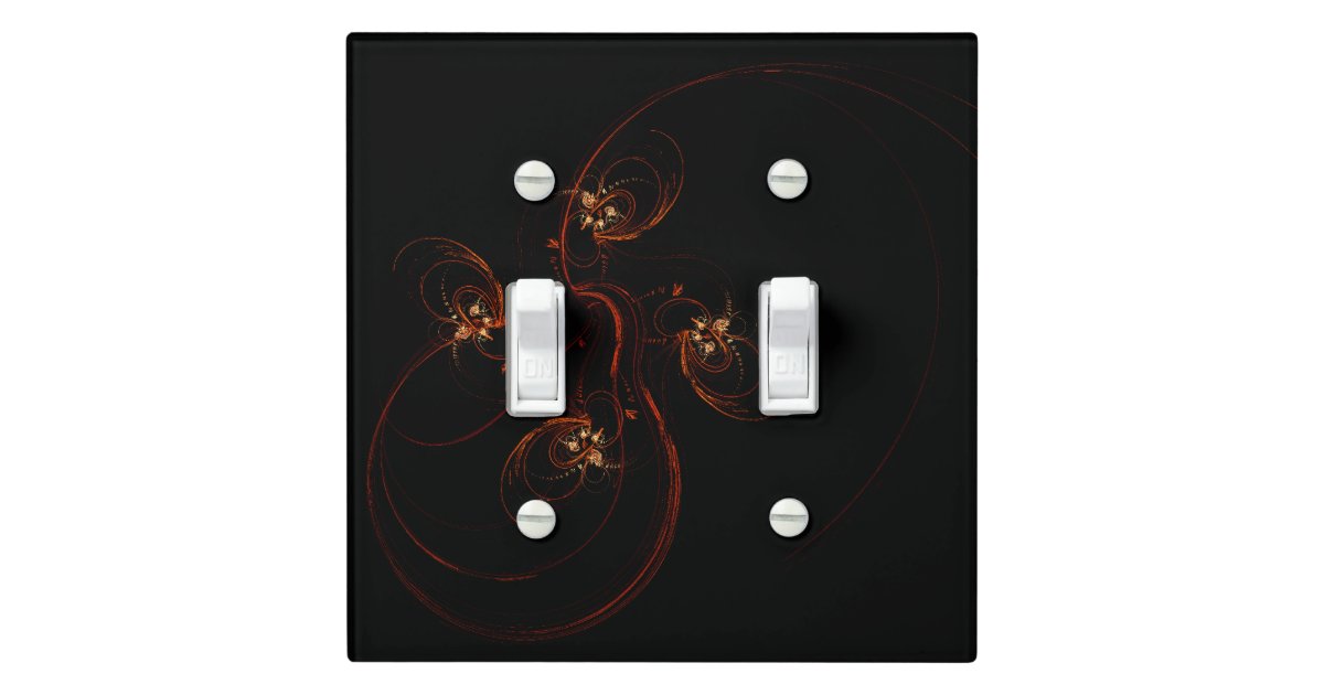 Out Of The Dark Abstract Art Double Toggle Light Switch Cover Zazzle Com
