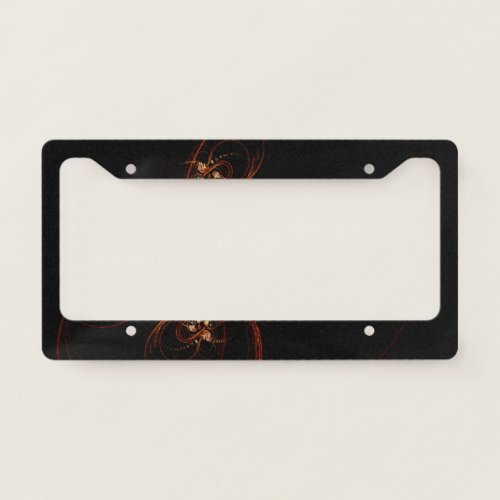 Out of the Dark Abstract Art License Plate Frame