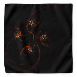 Out of the Dark Modern Minimalistic Abstract Art Bandana