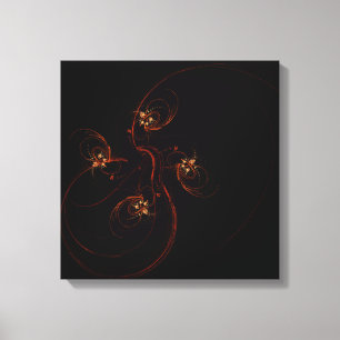 Out of the Dark Modern Minimalistic Abstract Art Canvas Print