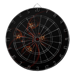 Out of the Dark Modern Minimalistic Abstract Art Dart Board