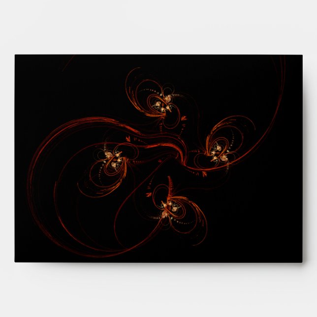 Out of the Dark Modern Minimalistic Abstract Art Envelope (Front)