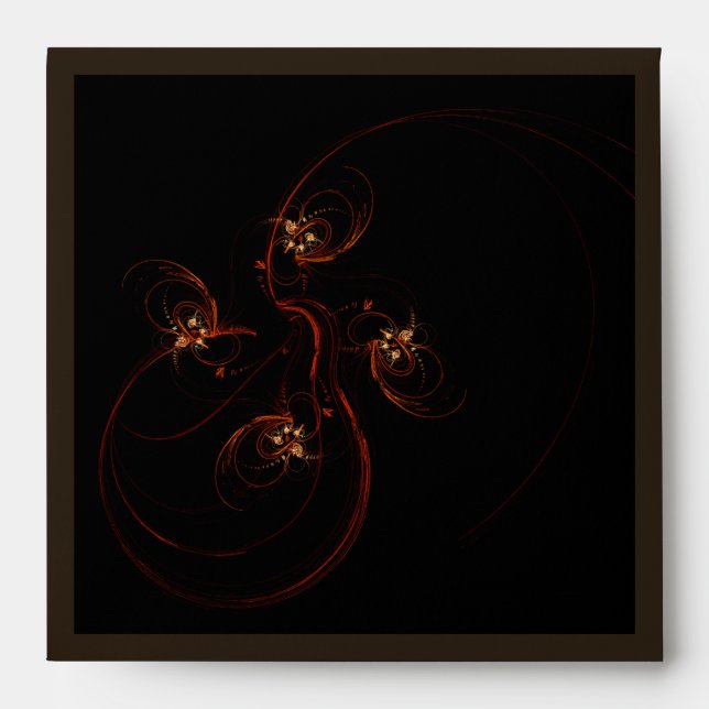 Out of the Dark Modern Minimalistic Abstract Art Envelope (Front)