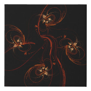 Out of the Dark Modern Minimalistic Abstract Art Faux Canvas Print