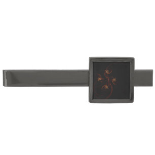 Out of the Dark Modern Minimalistic Abstract Art Gunmetal Finish Tie Bar