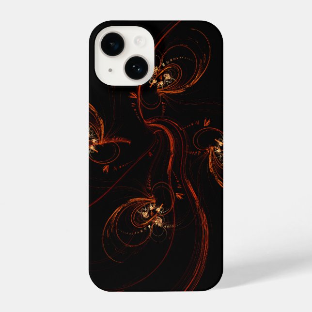 Out of the Dark Modern Minimalistic Abstract Art iPhone Case (Back)
