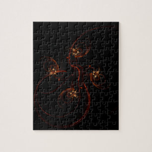 Out of the Dark Modern Minimalistic Abstract Art Jigsaw Puzzle