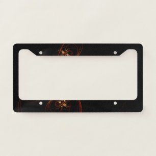 Out of the Dark Modern Minimalistic Abstract Art License Plate Frame