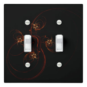 Out of the Dark Modern Minimalistic Abstract Art Light Switch Cover