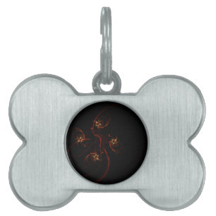 Out of the Dark Modern Minimalistic Abstract Art Pet Tag