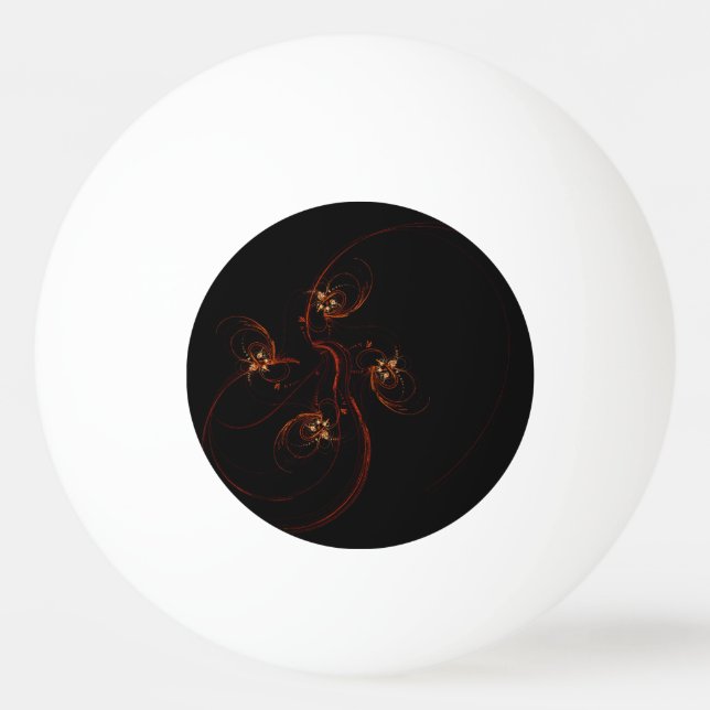 Out of the Dark Modern Minimalistic Abstract Art Ping-Pong Ball (Front)