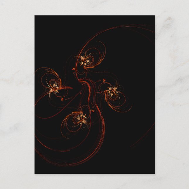 Out of the Dark Modern Minimalistic Abstract Art Postcard (Front)