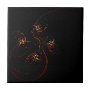Out of the Dark Modern Minimalistic Abstract Art Tile