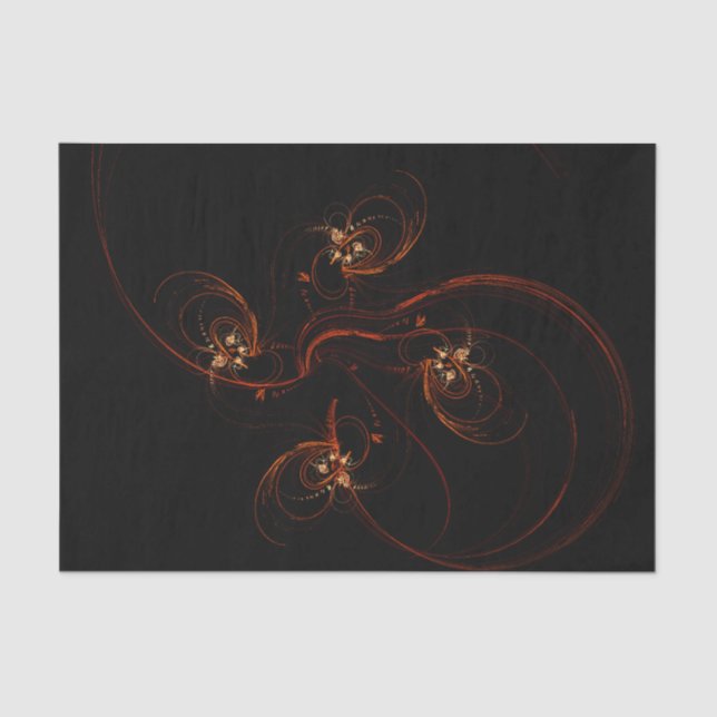 Out of the Dark Modern Minimalistic Abstract Art Tissue Paper (Front)