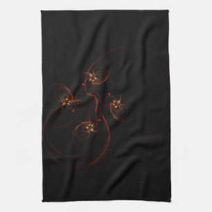 Out of the Dark Modern Minimalistic Abstract Art Towel