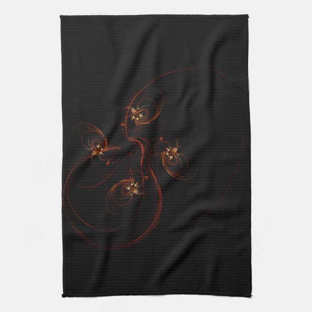 Out of the Dark Modern Minimalistic Abstract Art Towel (Vertical)