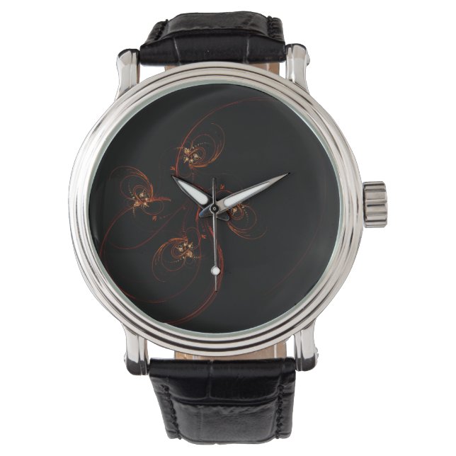 Out of the Dark Modern Minimalistic Abstract Art Watch (Front)