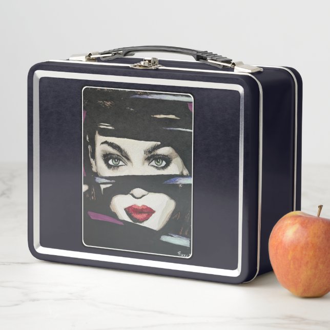 'Out of the Dark' Painting on a Metal Lunch Box (In Situ)