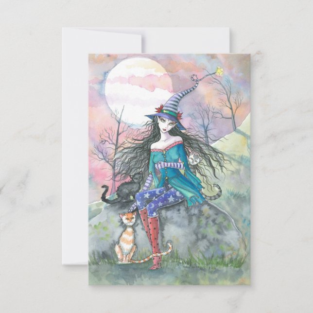 Out of the Ordinary Halloween Witch Card (Front)