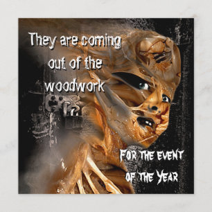 Out of the Woodwork Halloween Party Invitation