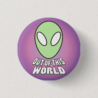 Out of This World - Alien Head Button