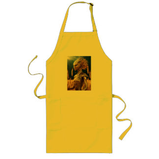 "Out of This World: Alien Printed T-Shirt" Long Apron