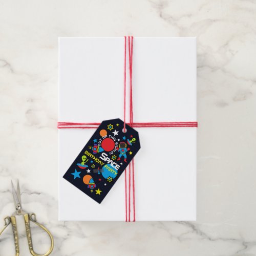 Out of this World Birthday Gift Tags