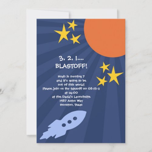 Out of this World Birthday Invitation