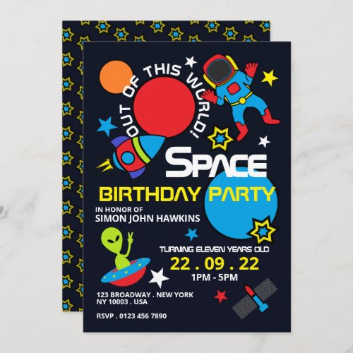 Out of this World Birthday Invitation