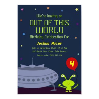 Out of This World, Birthday Invitations
