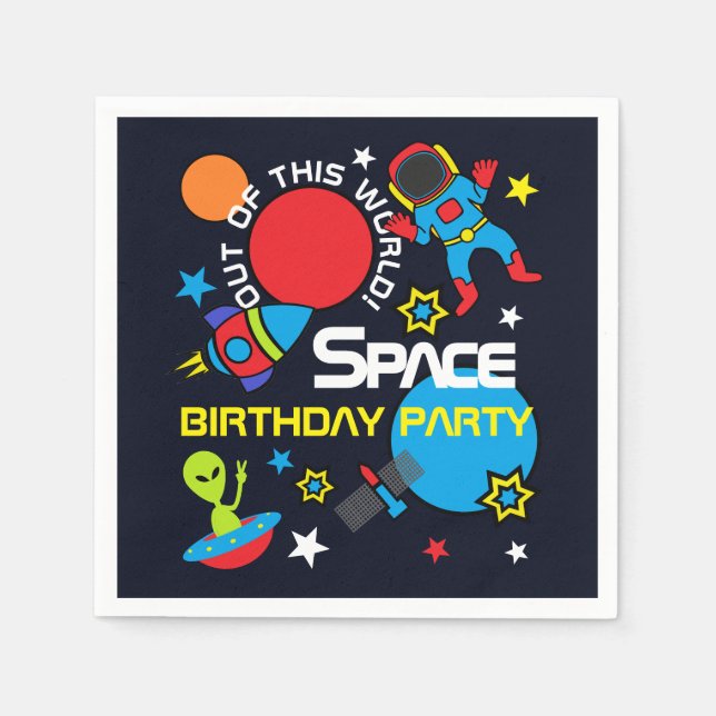 Out of this World!, Birthday Napkins (Front)