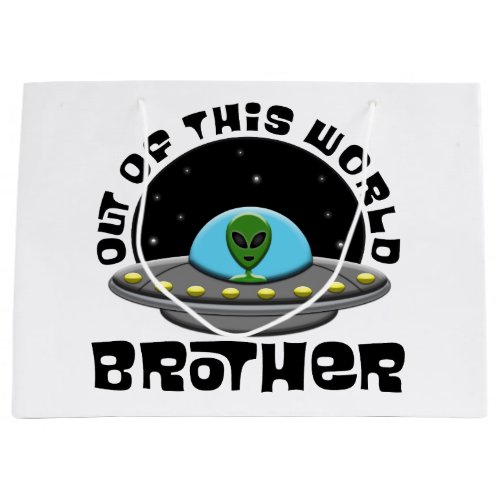 Out Of This World Brother Alien UFO Space Large Gift Bag