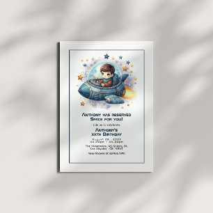 Out-of-This-World Celebration Space Birthday Party Invitation