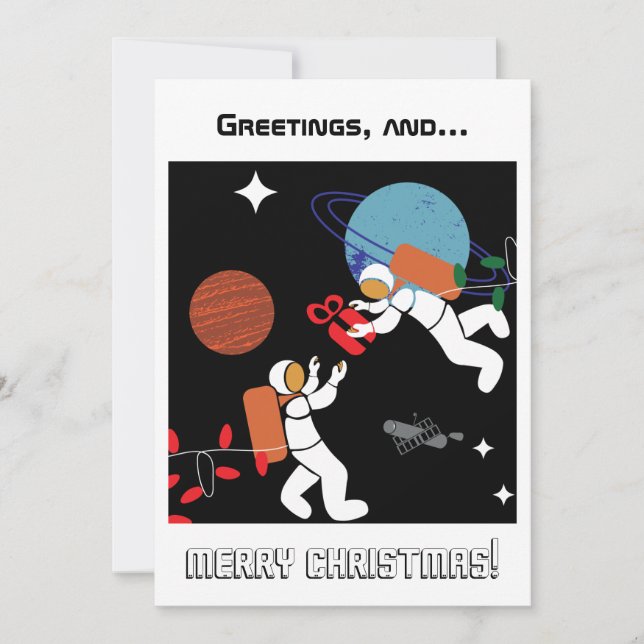 Out of this World Christmas Card (Front)