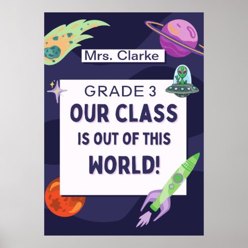 Out of this world Classroom  Poster