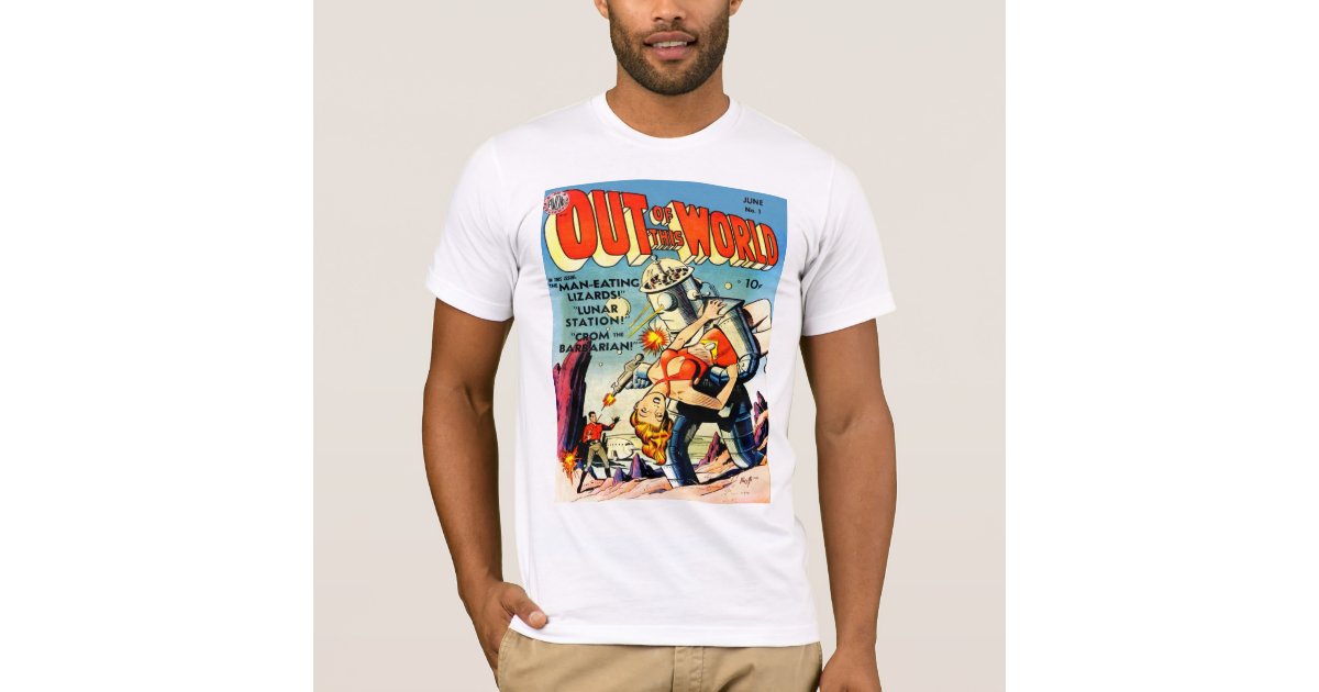 OUT OF WORLD Cool Vintage Comic Book Cover Zazzle